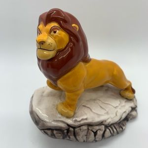 Vintage Disney The Lion King Mufasa On Pride Rock Ceramic Figurine
